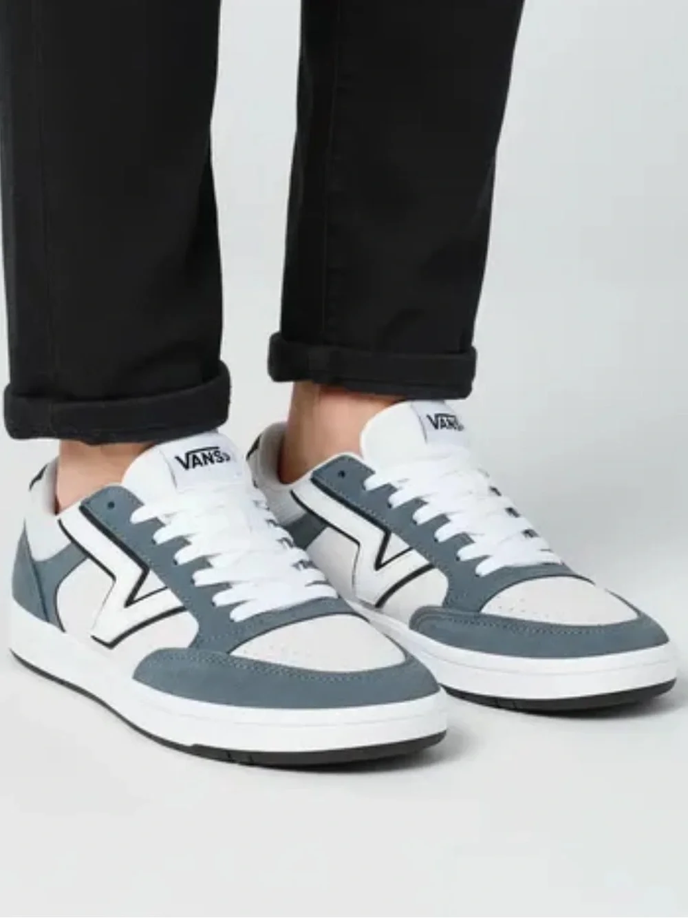 Vans Lowland low top sneakers blue white size 7.5